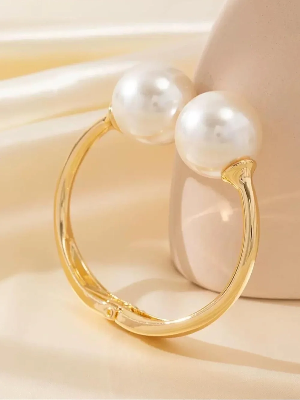 Lumiere Pearl Statement Cuff Bracelet
